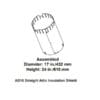 AS10 - Attic insulation shield, straight flue (firestop not included)