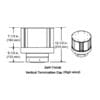 DVP-TVHW VERTICAL TERMINATION CAP