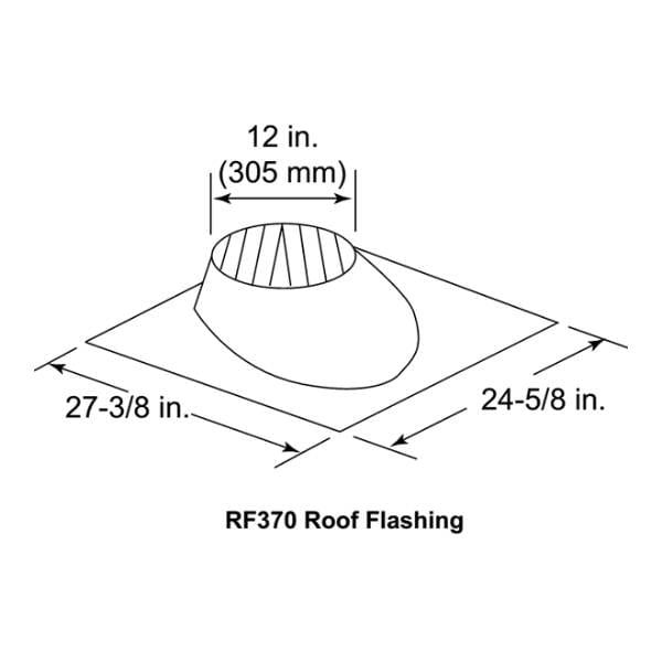 RF370 0-6:12 pitch roof flashing