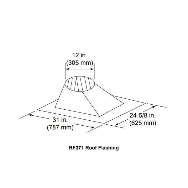 RF371 - 7:12 - 12:12 pitch roof flashing