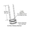 SL11 - 6" (152mm) chimney stabilizer