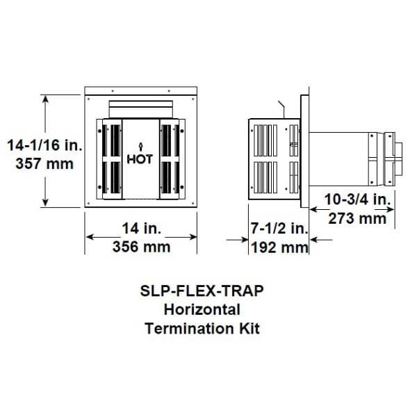 slp-flex-trap Horizontal termination kit