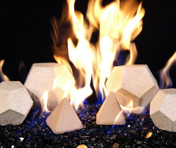 Geo Shape and stones for fireplaces