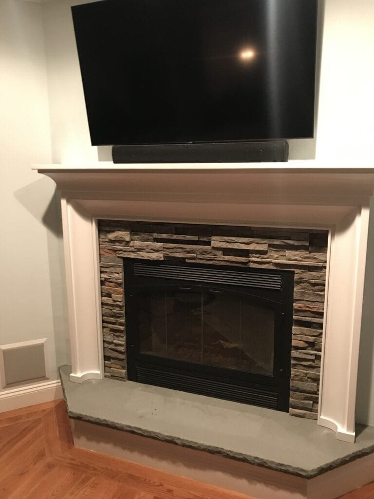 fireplace is showcasing Pheasant Pro-fit