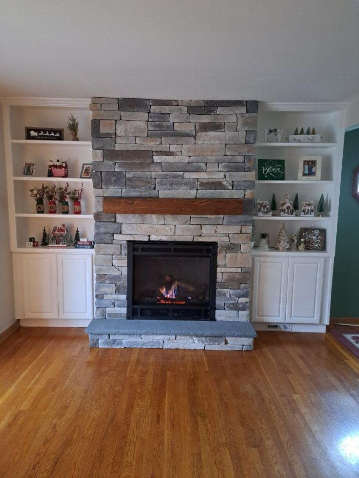 Majestic Quartz Platinum Gas Fireplace, Echo Ridge Country